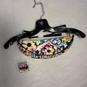 Brighton Graffiti Love Crossbody Belt Bag With Multicolor 1970s-Inspired Artwork